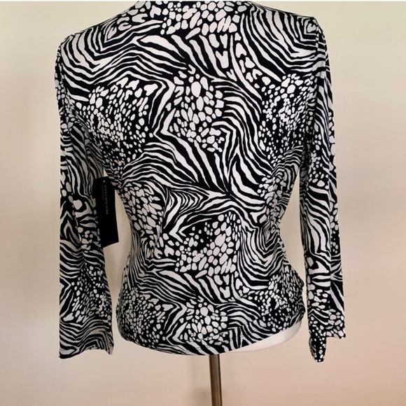 NWT/ Jones New York cross over blouse top - Picture 6 of 8